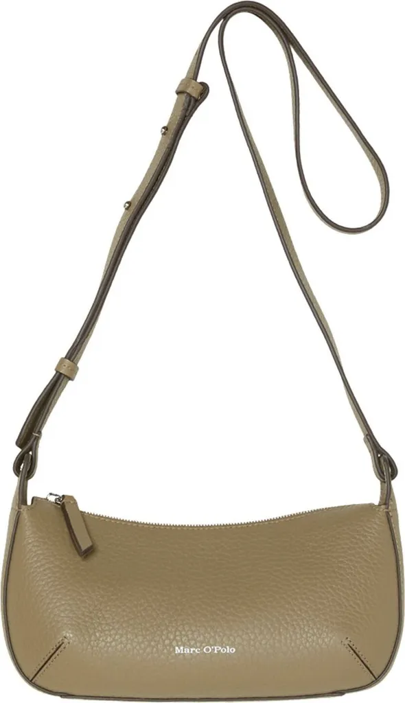 Sac bandoulière Marc O'Polo Bika en cuir gris Dusty Earth élégant