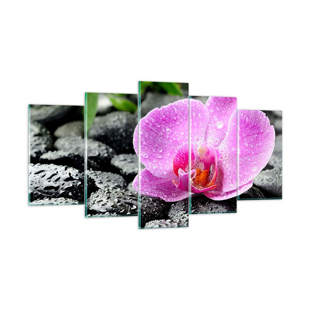 Bilder auf glas - Asien bambus schönheit kultur - 160x85cm - Glasbilder - Wandbilder - Kunstdruck - zum Aufhängen bereit - Wanddekoration aus Gla...