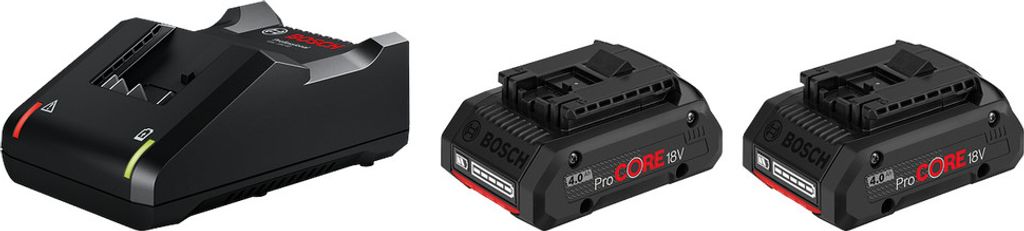 Bosch Starter Set Standard 2x ProCORE18V 4.0Ah + GAL 18V-40 Produktbild 5