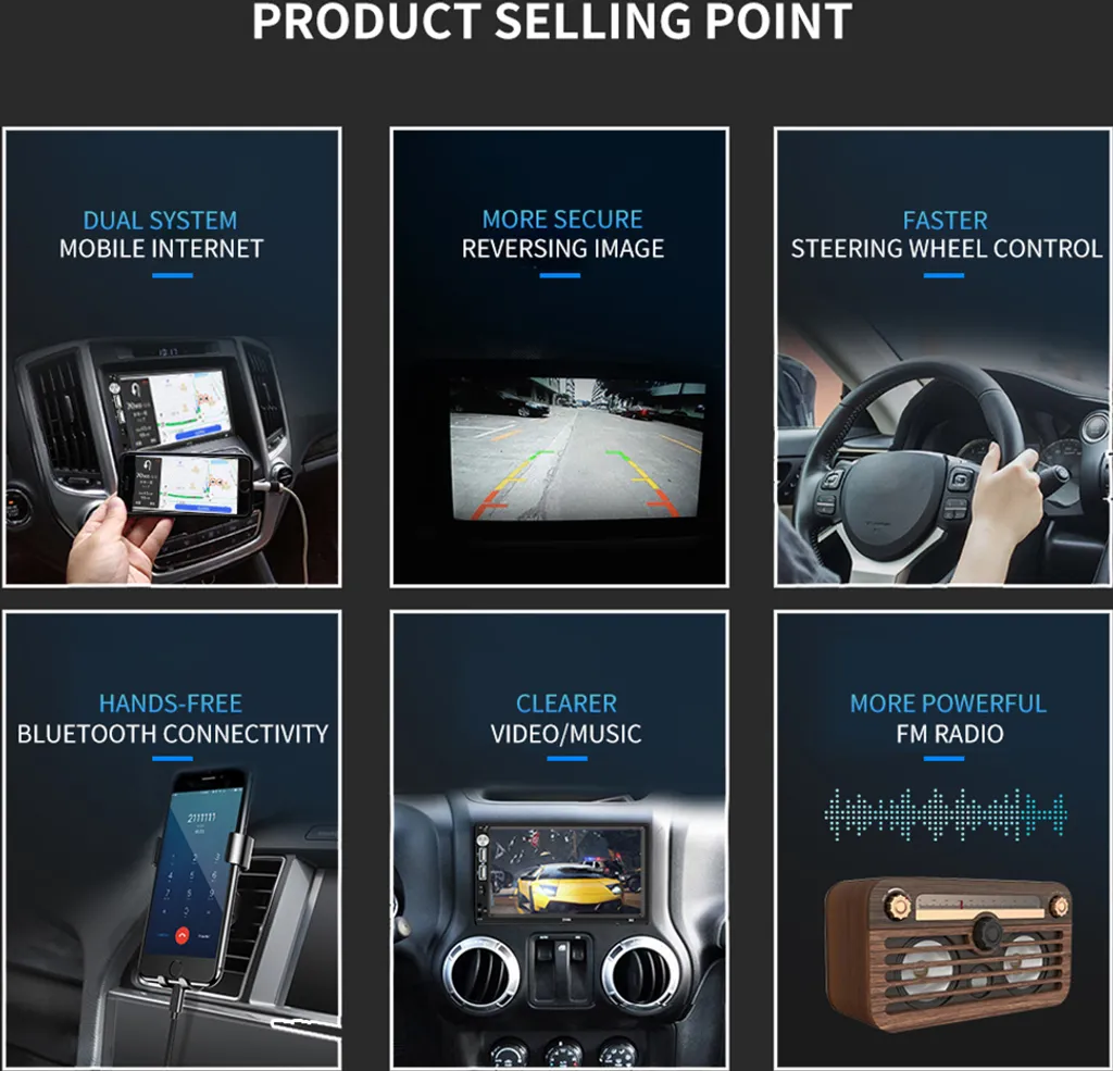 Autoradio X5 2 DIN 7 Pollici Bluetooth - Sicurezza e Intrattenimento - 2