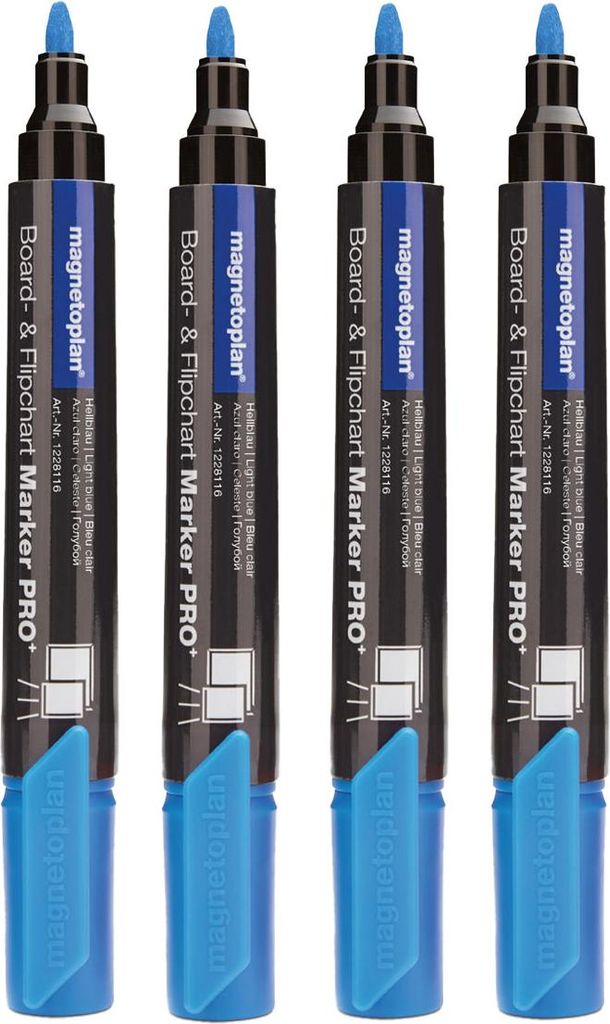 Magnetoplan 12281116 Board- und Flipchartmarker PRO+ hellblau
