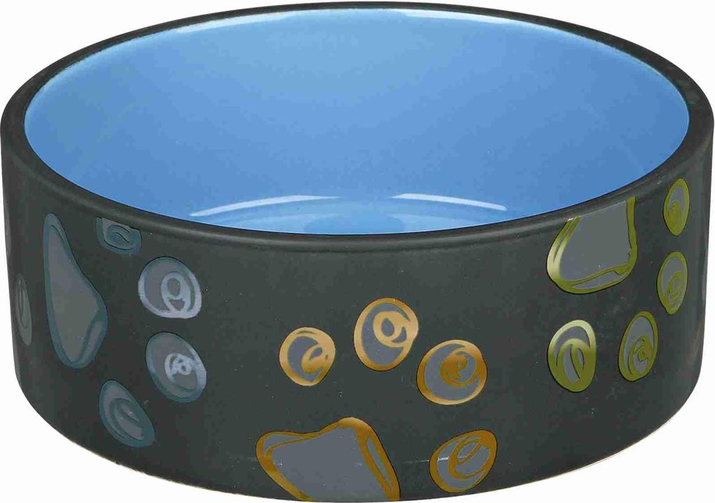Trixie Keramiknapf Jimmy schwarz/blau 0,75 Liter / ø 15 cm Produktbild 