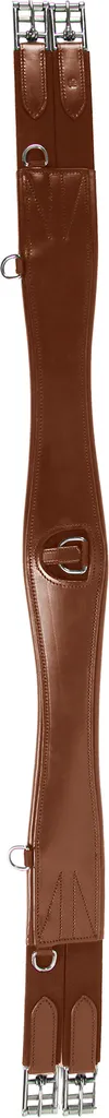 Sangle de selle en cuir avec élastique marron pour équitation