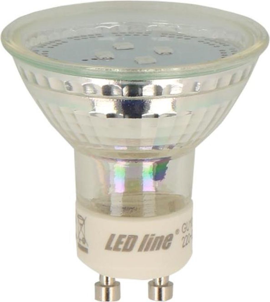 LED-lijnstuk GU10, LED-spot, 1W, 80lm, 4000K, traal wit Productafbeelding 