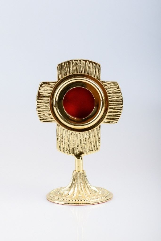 Reliquiar vergoldet (Höhe 17 cm)