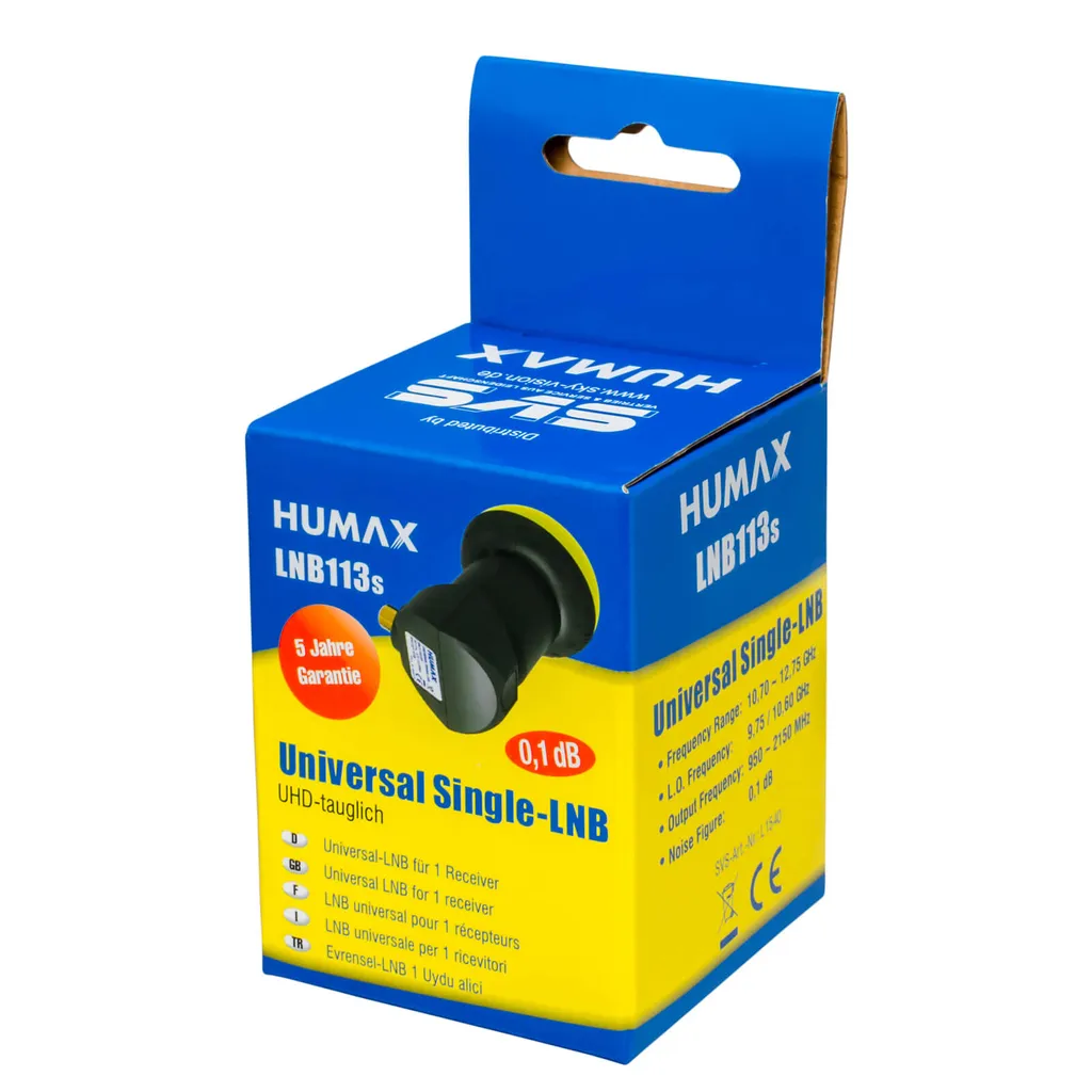 LNB 113s Gold Single Universal - Tête de Parabole Haute Performance