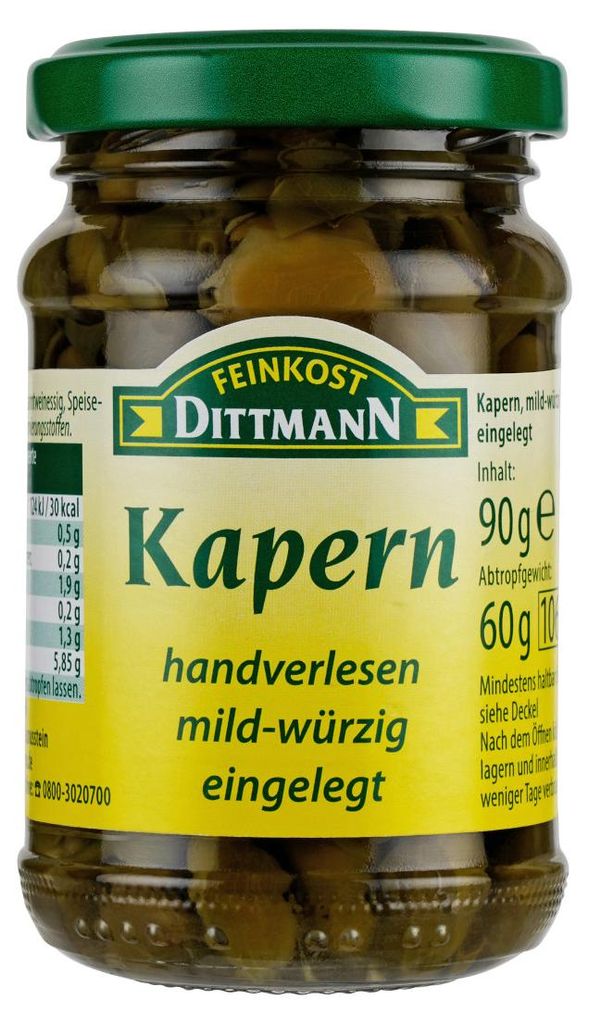 Feinkost Dittmann Câpres doux épicés en conserve ATG 60g Image du produit 