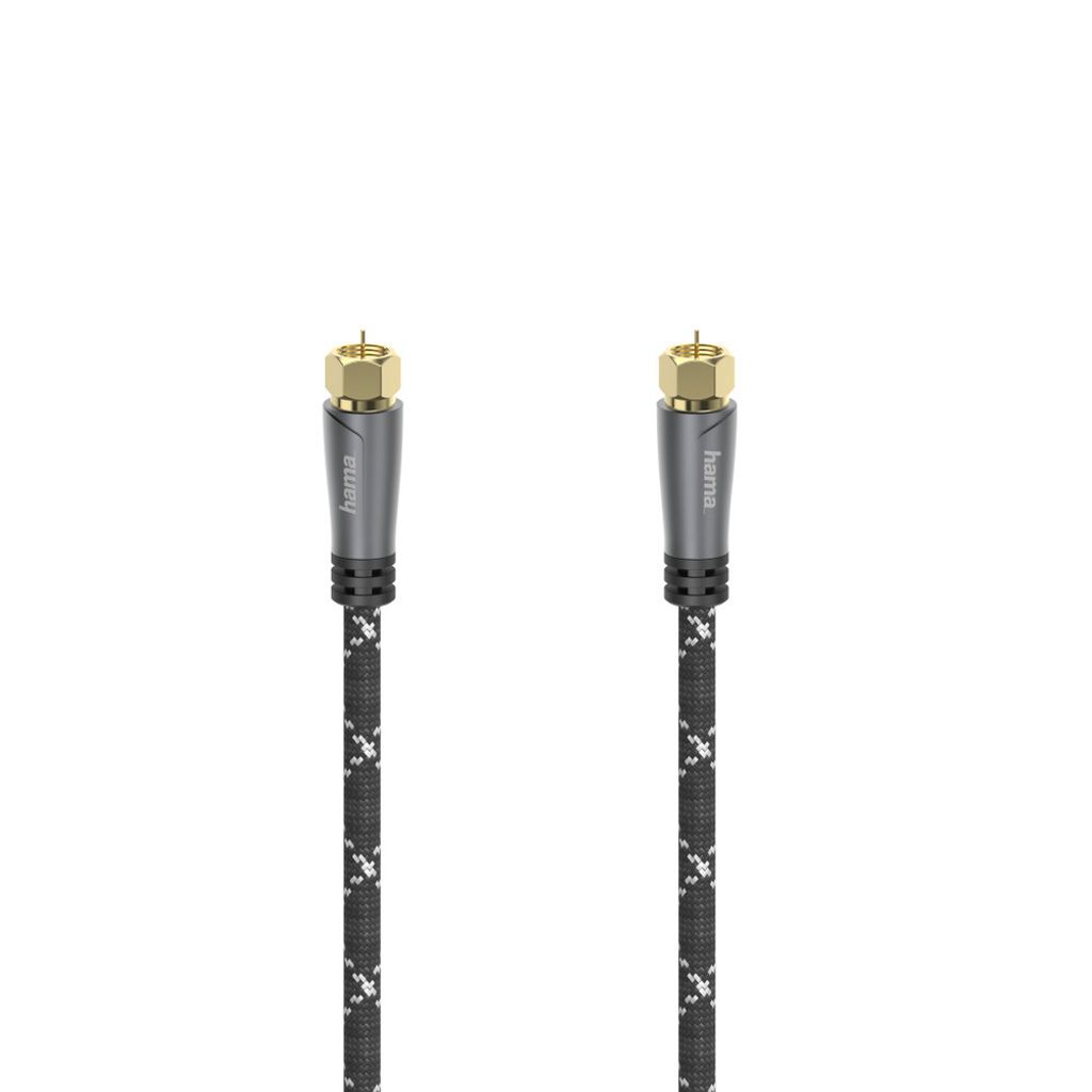 Hama 00205079, 5 m, F, F, Schwarz, Grau Produktbild 