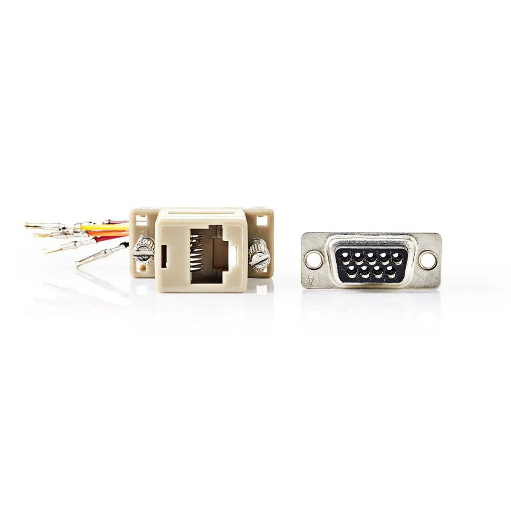 Convertitore Nedis Seriale Maschio 9 Pin a RJ45 Femmina | Avorio - 7