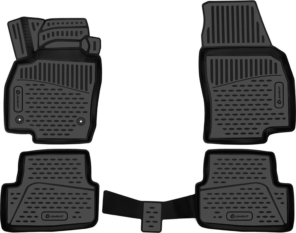 ELEMENT Gummi-Fussmatten 3D kompatible mit SEAT Arona, 2017->, 4 tlg.
