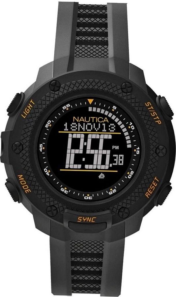 Nautica Herren Uhr Armbanduhr Digital NAI19523G Silikon