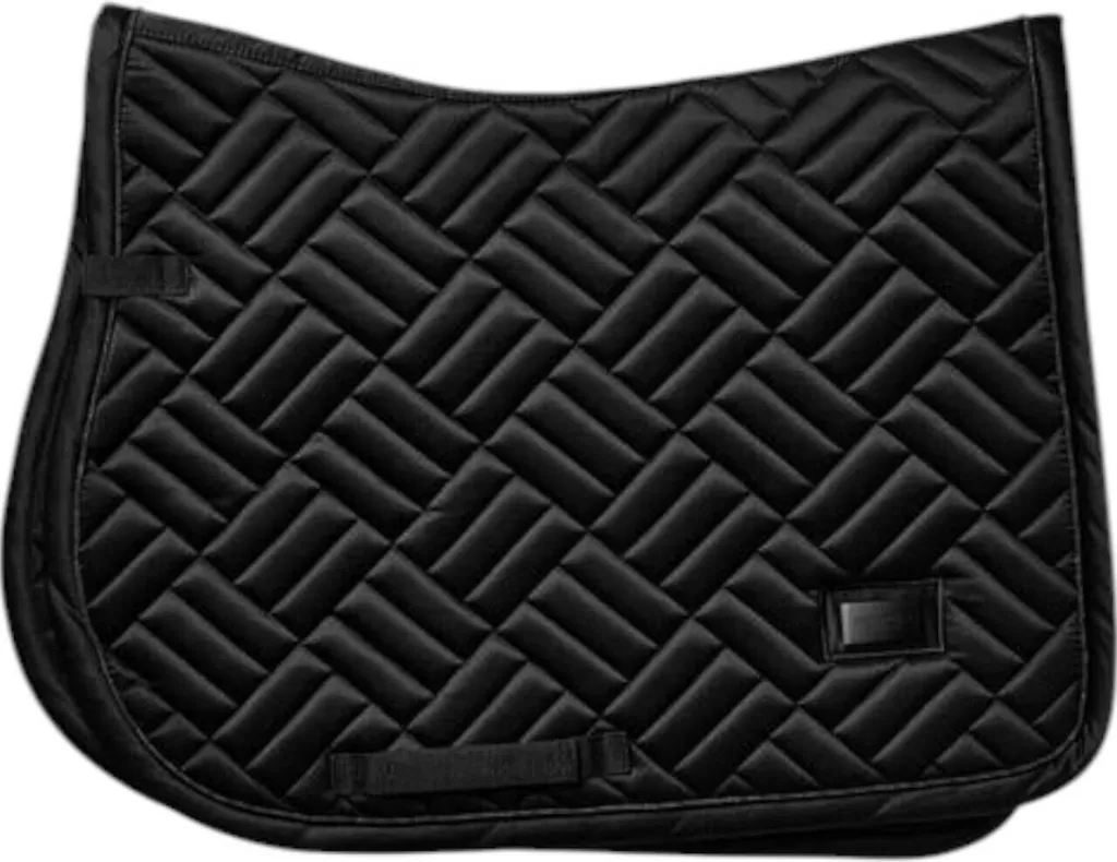 Tapis de selle noir pour concours hippique Equestrian Stockholm Full