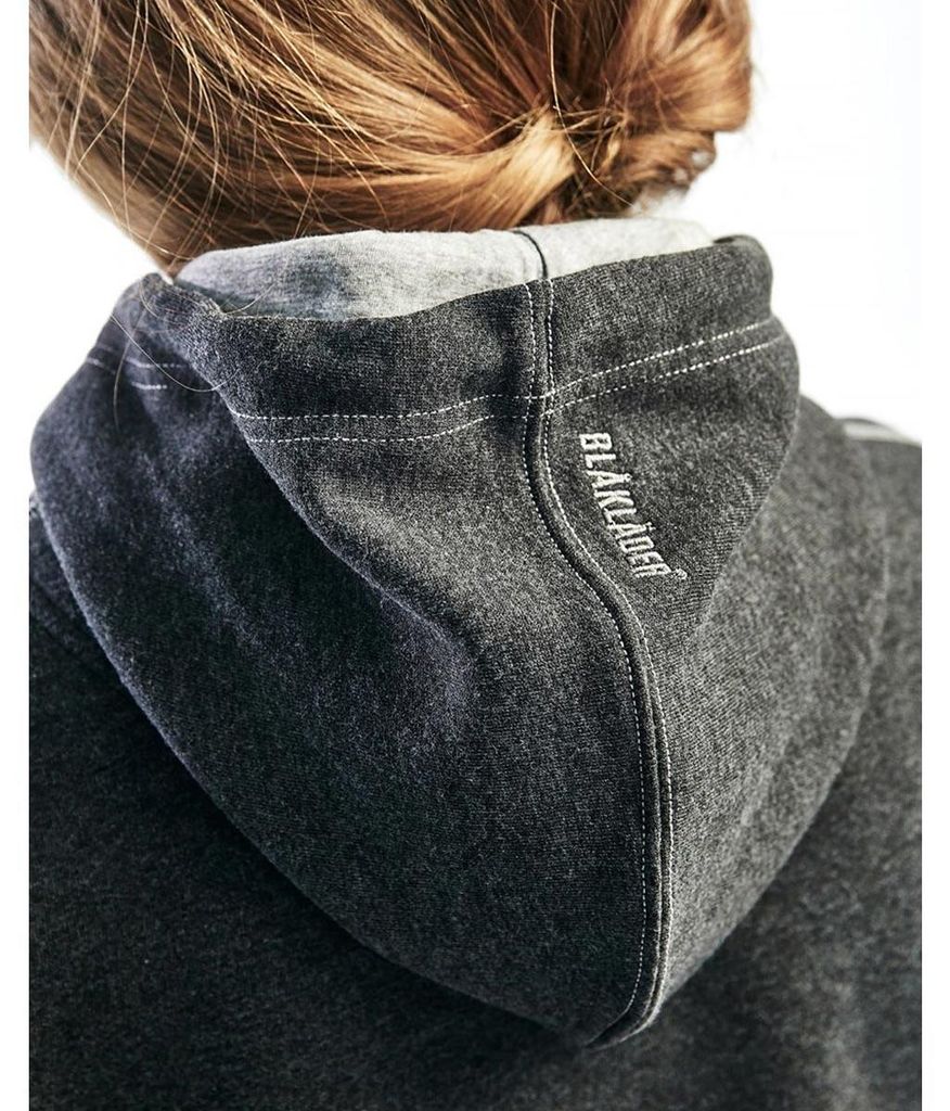 Blakläder Damen Kapuzenjacke mit Reissverschluss 3373 1157 in zwei Farben, Farbe:grau, Größe:L