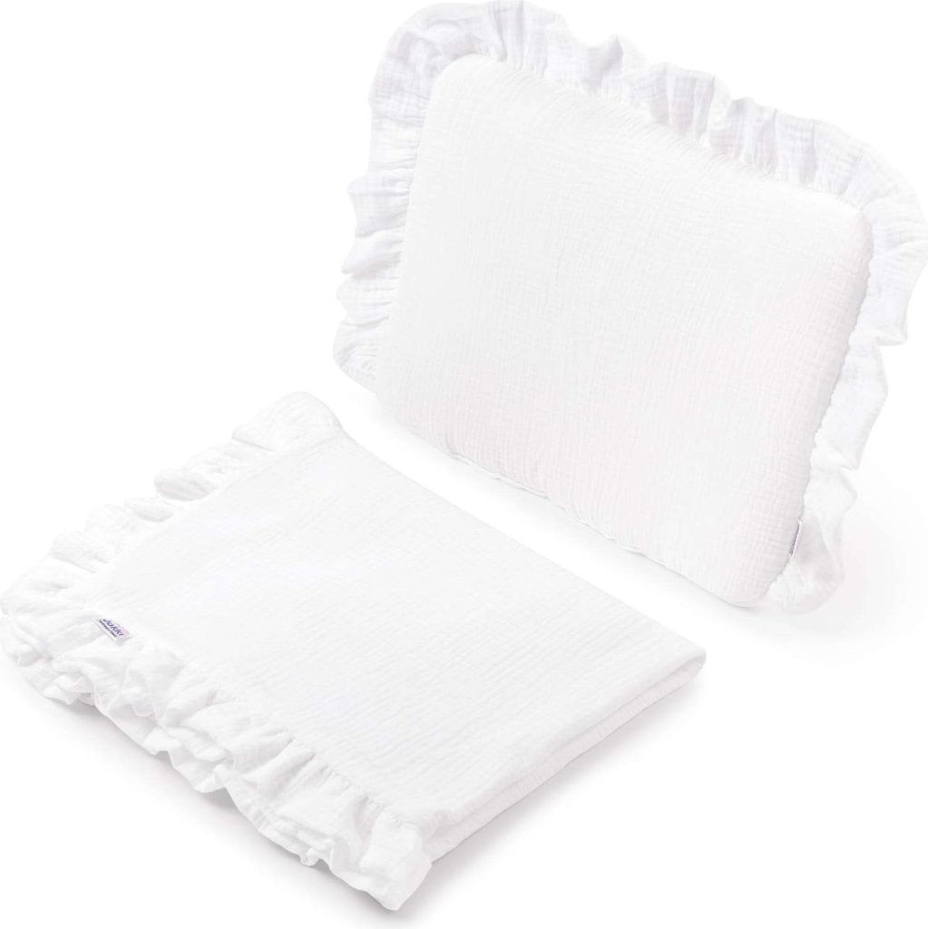 Musselin Kinderwagen Set – White Produktbild 