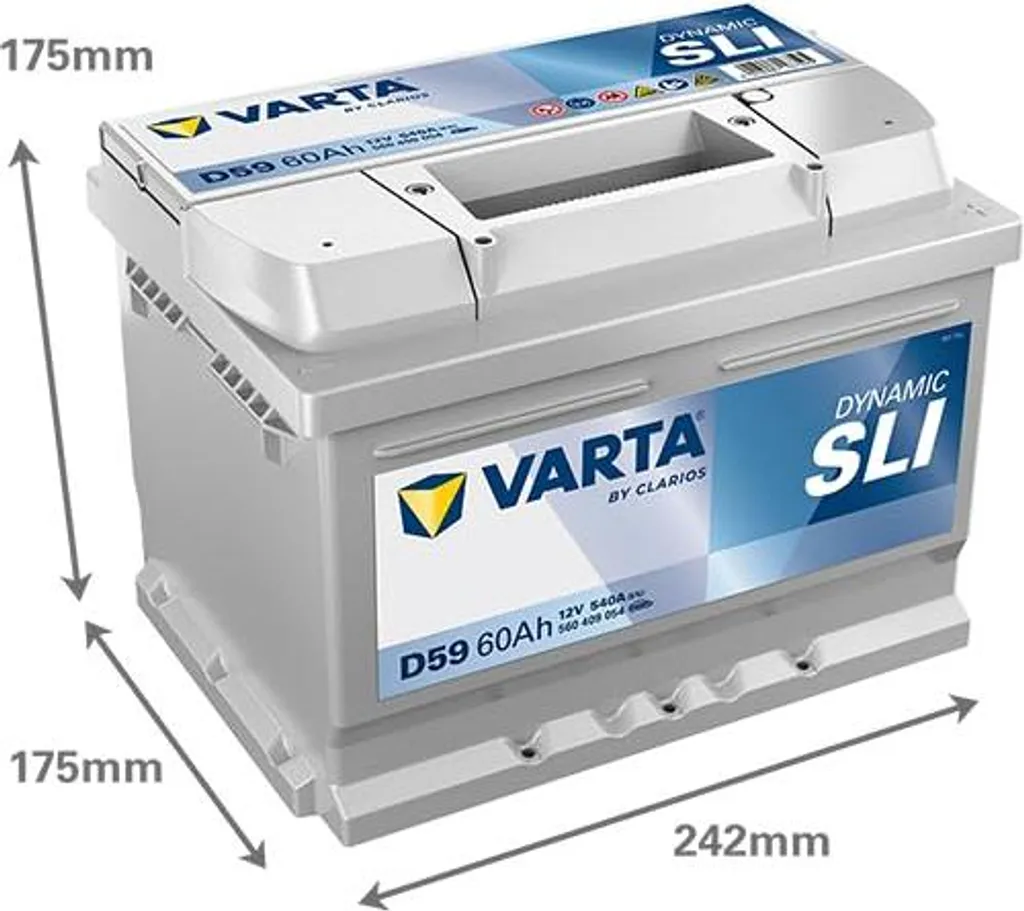 Batterie VARTA D59 12V 60Ah : finissez-en avec les pannes de démarrage !