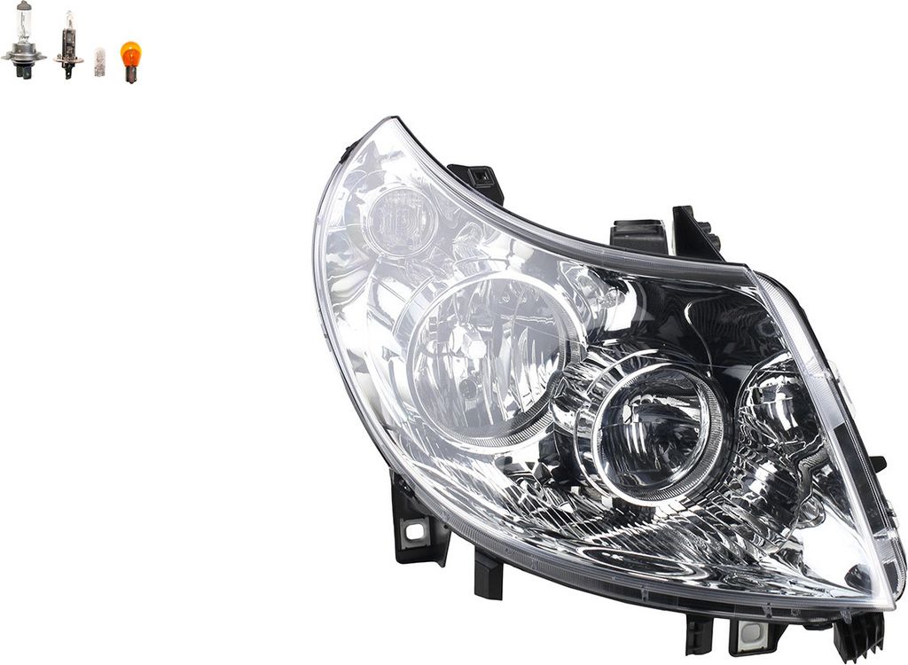 Johns, Scheinwerfer Halogen passend für Fiat Ducato 250 251 06-10 Rechts + Leuchtmittel 1340663080 6206A5