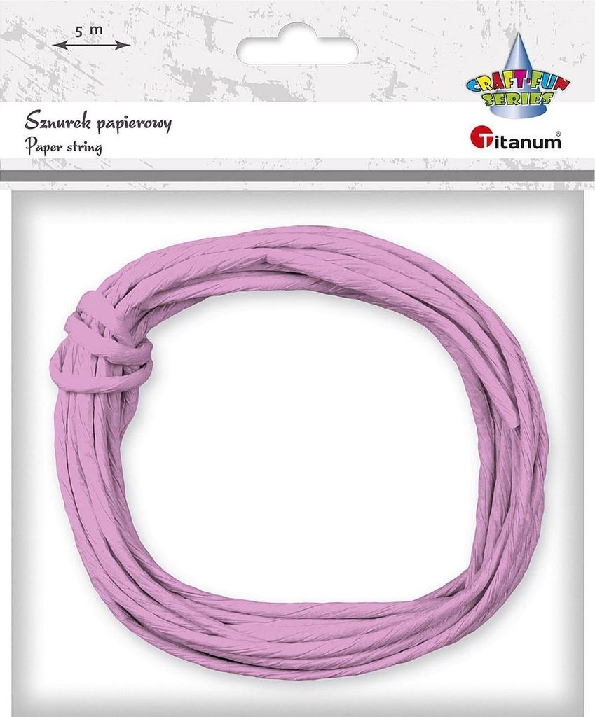Papierschnur 5m Rosa Lila Titanum