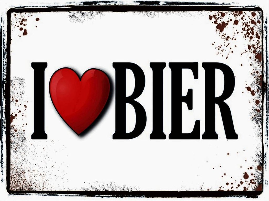 vianmo Holzschild 30x40 cm Alkohol i love Bier