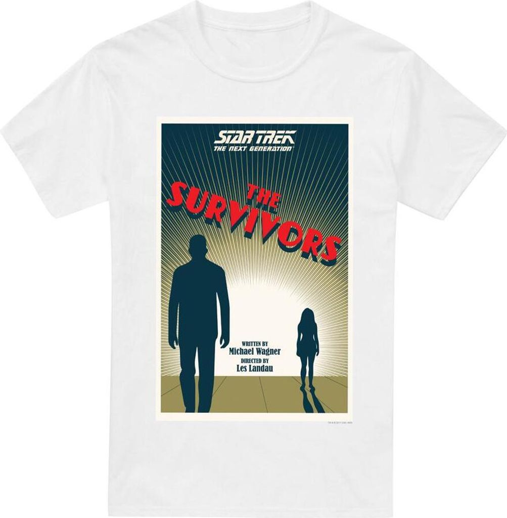 Star Trek - "The Next Generation Season 3 Episode 3" T-Shirt für Herren TV14052 (3XL) (Weiß)