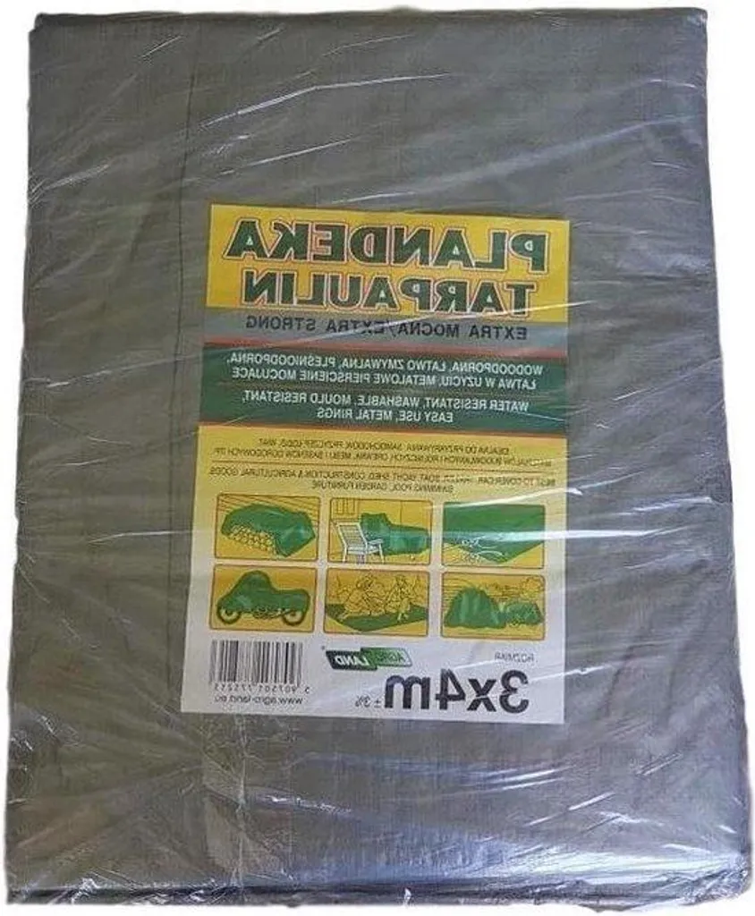 Toile GRIJS 3x4m anti-pluie pour terrasse - Solution camping et voyage