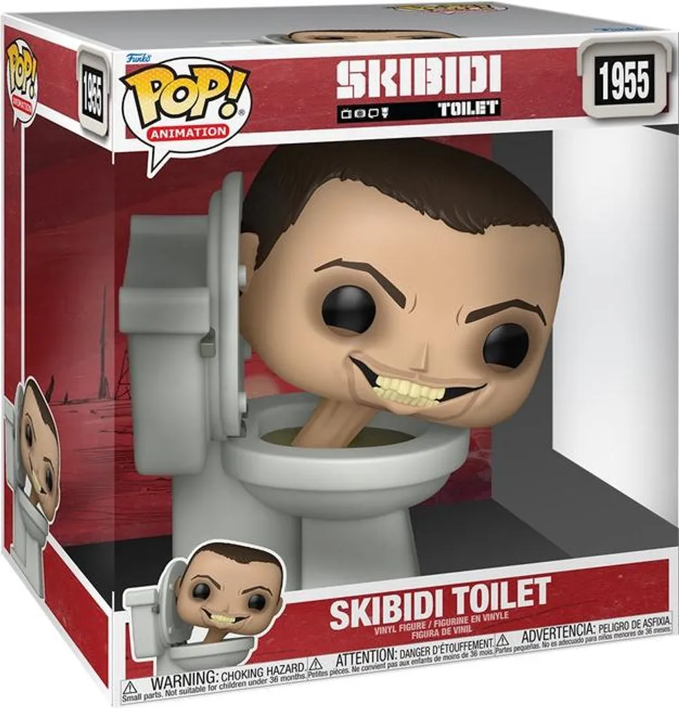 Skibidi Toilet figurine géante Funko Pop! pour setup gaming et geek