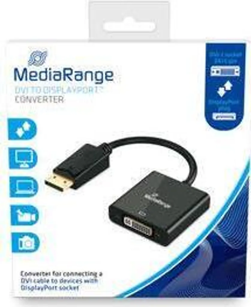 MediaRange MRCS174: Convertitore DisplayPort a DVI per Monitor HD