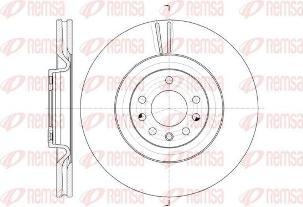REMSA 61487.10 Bremsscheibe OE 93188445 kompatibel mit Vectra