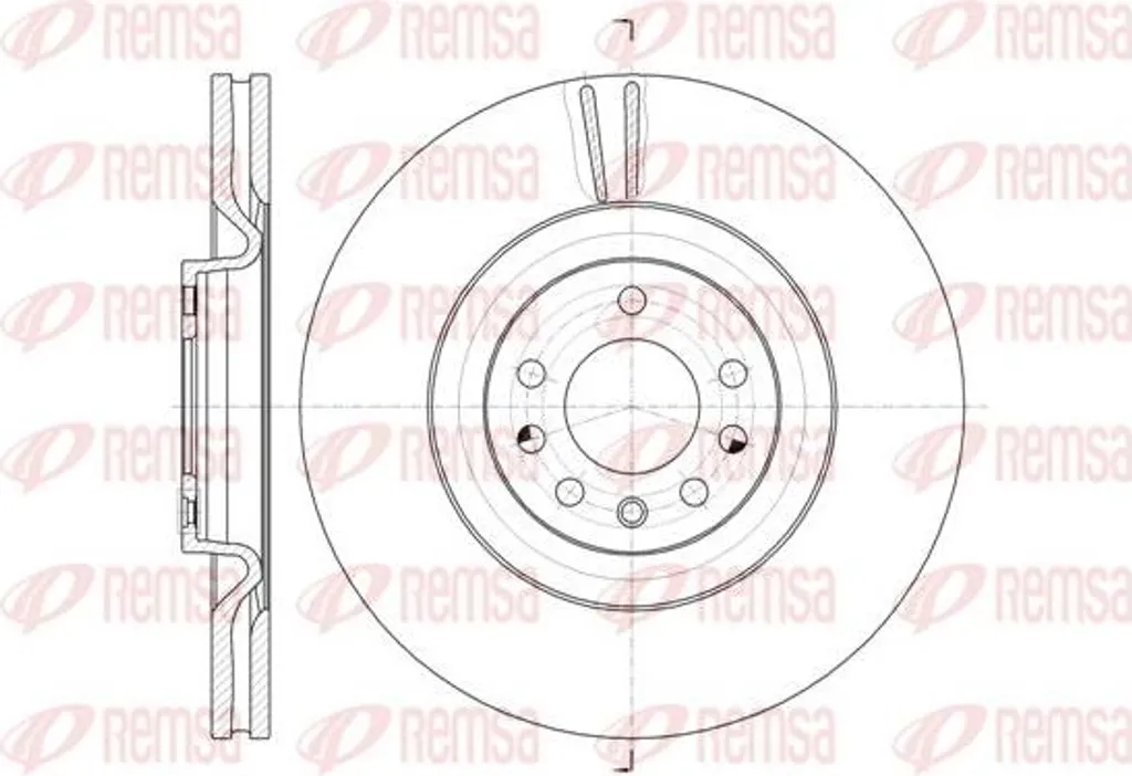 Disque de frein REMSA 61487.10 pour Vectra OE 93188445 Qualité Origine