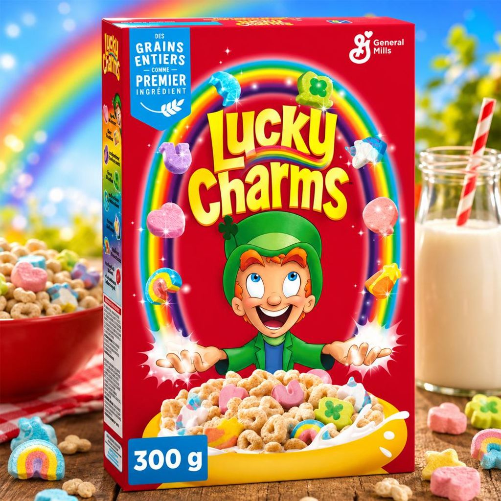 General Mills Lucky Charms Cerealien mit Marshmallows 300g Produktbild 