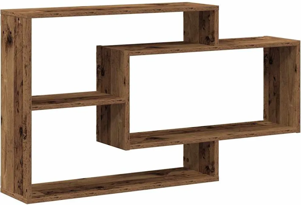 vidaXL Mensola da Parete Legno Vecchio 104x20x58,5 cm - Scaffale Rustico