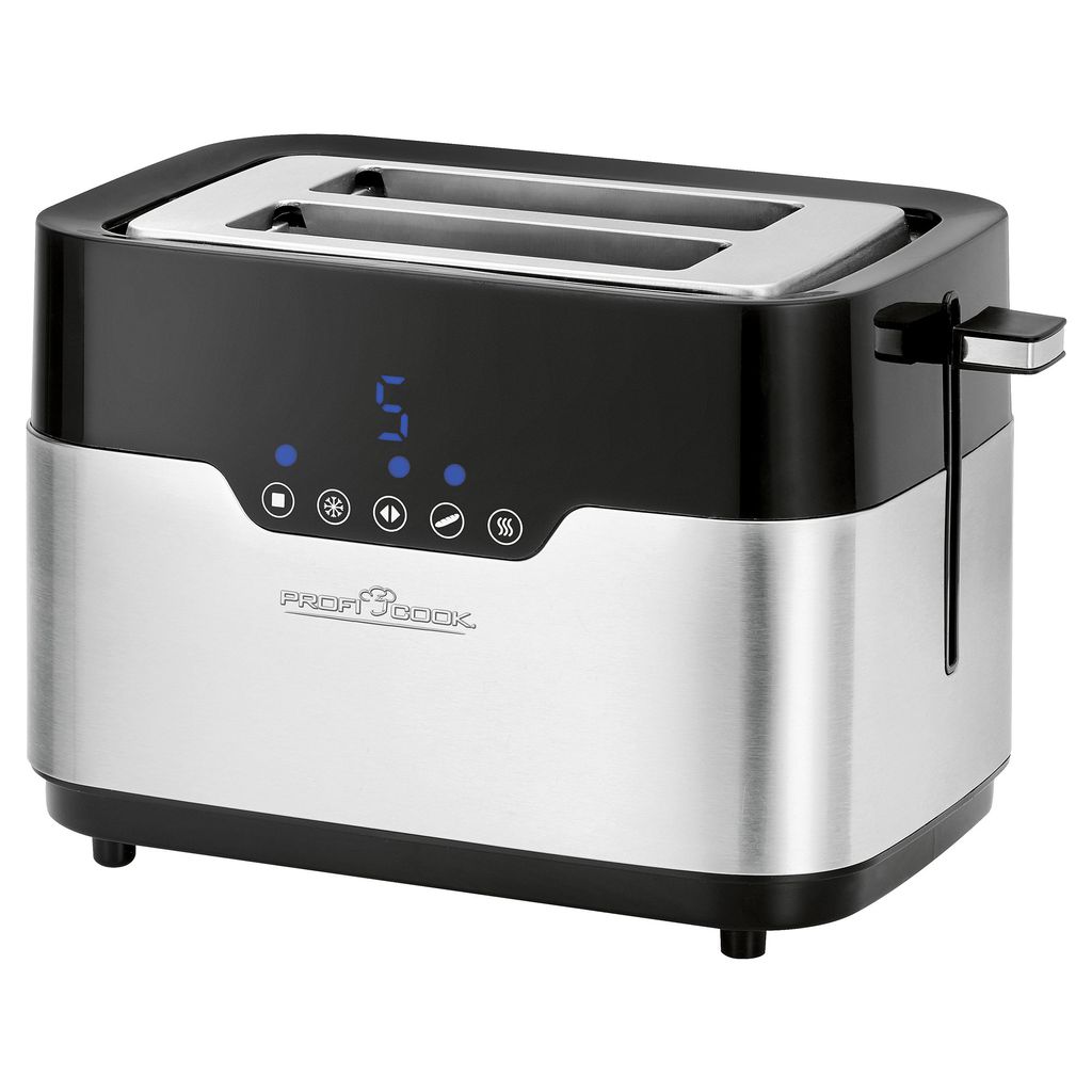 A studio shot of a toaster on a white background.