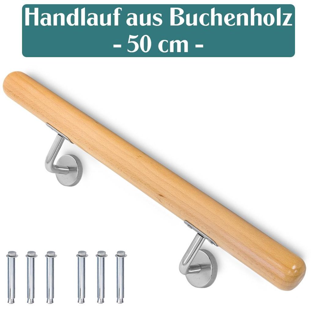 Buche Holz Handlauf Treppengeländer Geländer für Treppe Produktbild 