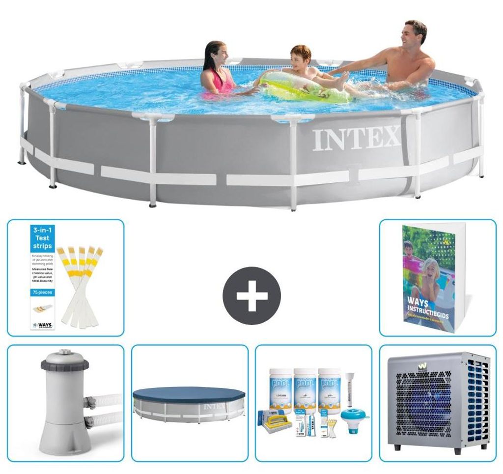 Prism Frame Pool Rund - 366x76 cm - 7-teilig S264