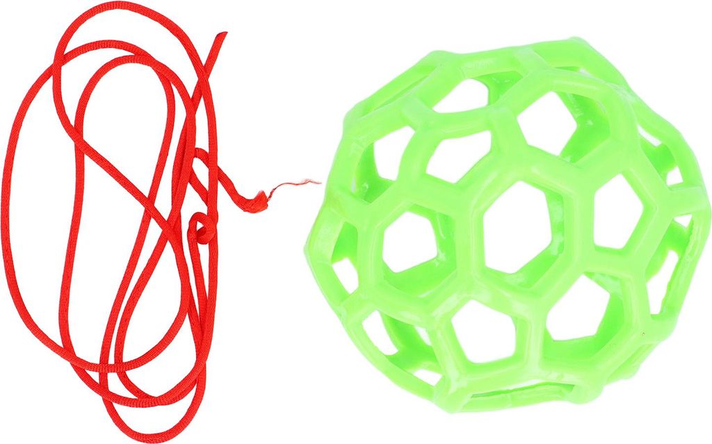 Hängendes Futterspielzeug, Gummigitter-Design, leichter, weicher Pferde-Leckerli-Ball für Zuhause und Bauernhof, Grün