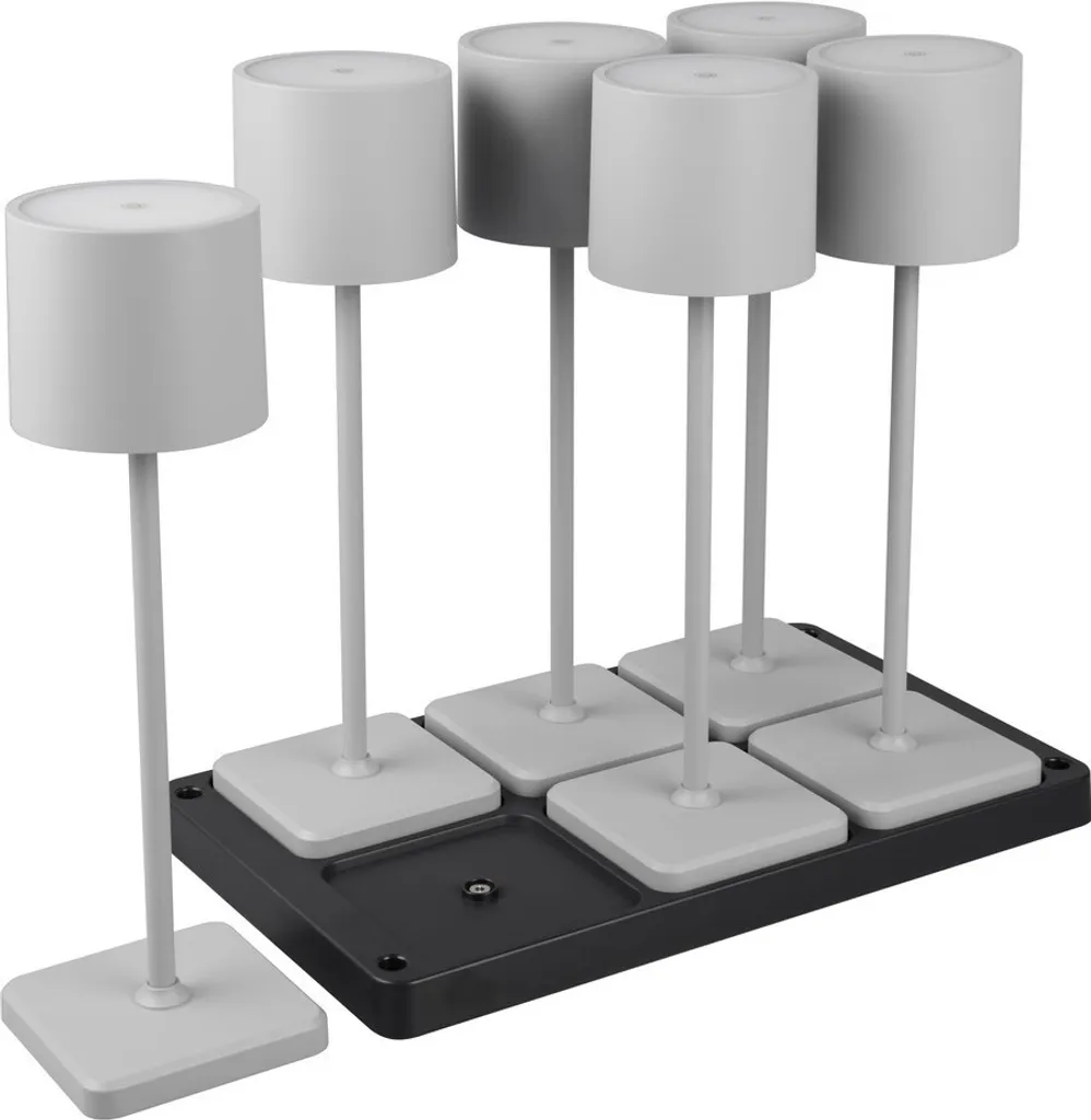 Pack 6 lampes LED rechargeables 1W avec socle de charge FERNANDEZ RL