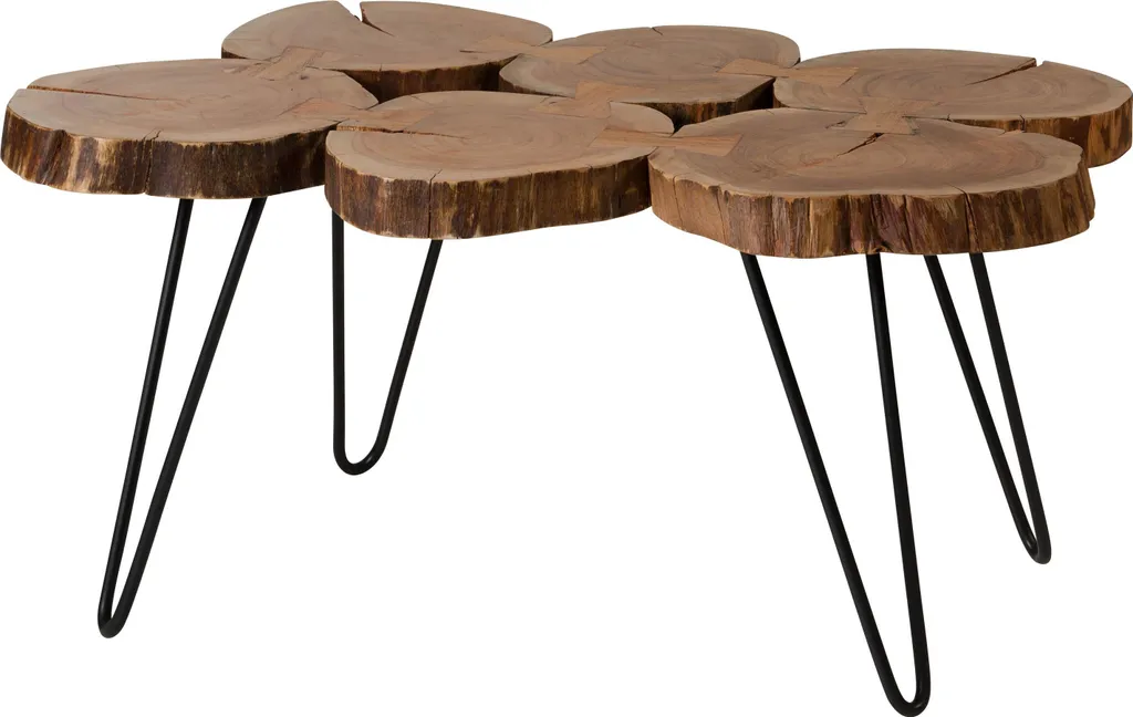 Table basse Acacia 104x65x45 massif verni LOUNGE COLLECTION #25
