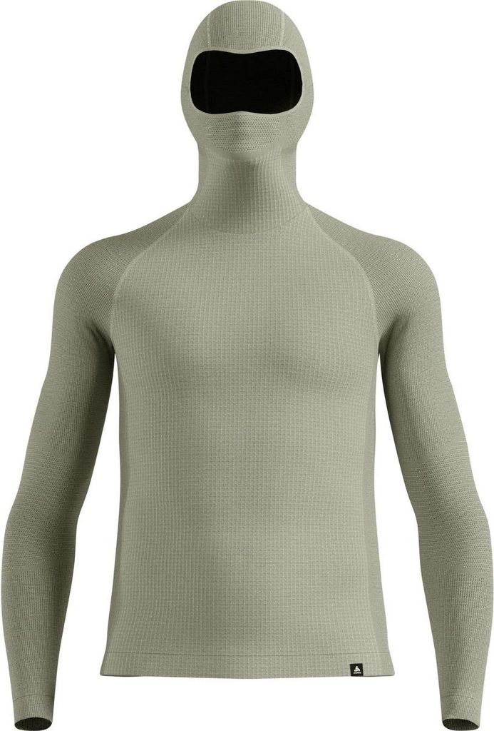 Seamless Performance Wool Funktionsshirt mit Gesichtsschutz, Herren - Odlo, Farbe:10876 shadow, Größe:XL
