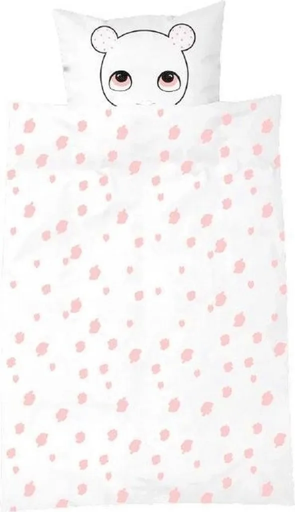Housse de Couette Bunty 140x100 cm Rose LuckyBoysunday Coton Anti-Plis
