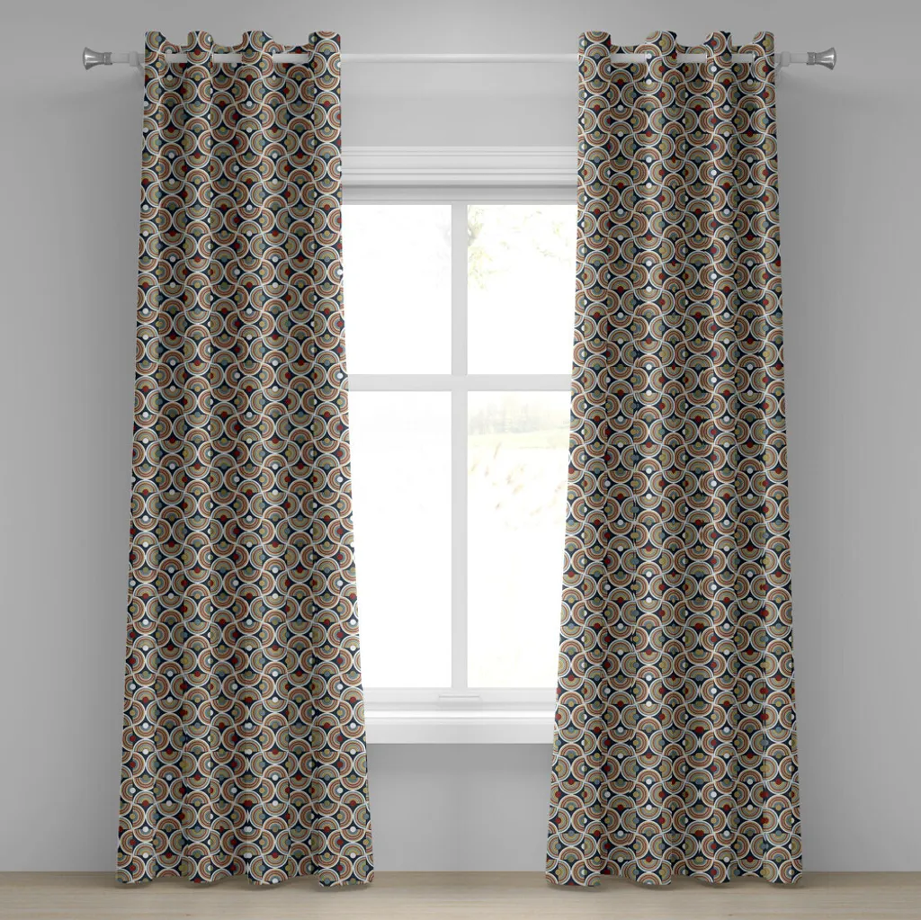 ABAKUHAUS Tenda Mosaico Astratto - Lavabile, Resistente, Elegante