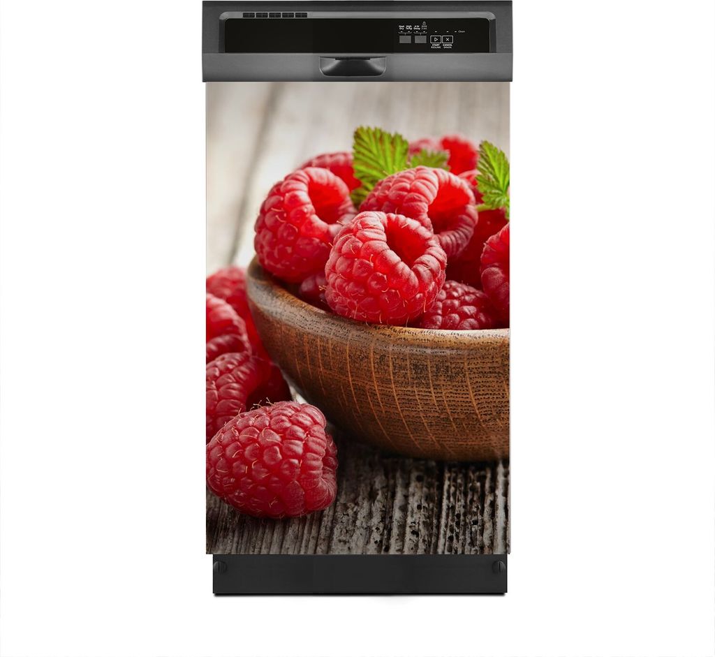 Magnete Dekorative 45x70 cm Küche Magnetmatte Spülmaschine - Frische Himbeeren Obst