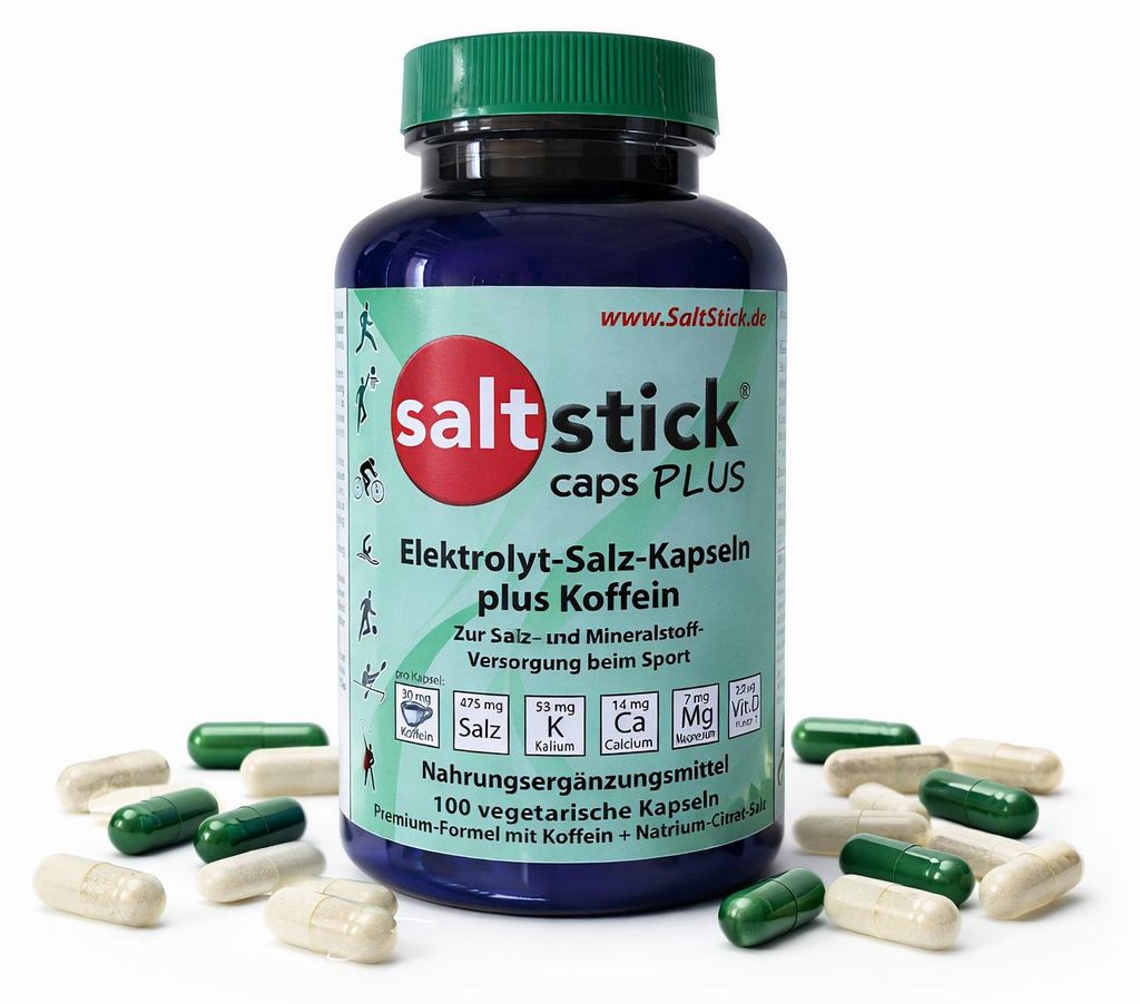 SaltStick Caps Plus - Elektrolyt-Salz Kapseln plus Koffein Produktbild 