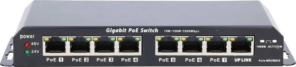 Éliminez les Câbles Électriques avec ce Switch PoE Gigabit 7 Ports 24V
