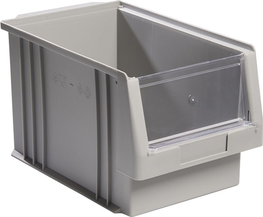 LA-KA-PE Sichtlagerkasten PLK 2a B213xT330xH200 mm grau