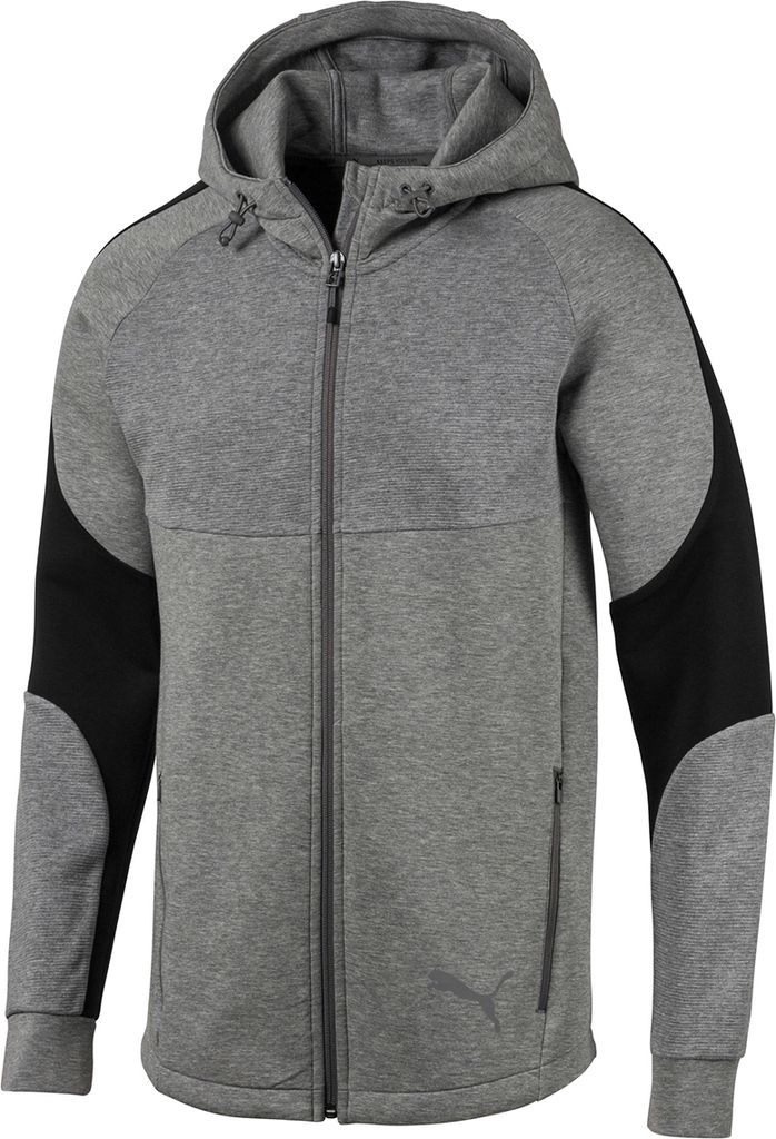 PUMA Evostripe FZ Hoody Pullover Trainingsjacke 580097 03 Grau, Bekleidungsgröße:XL