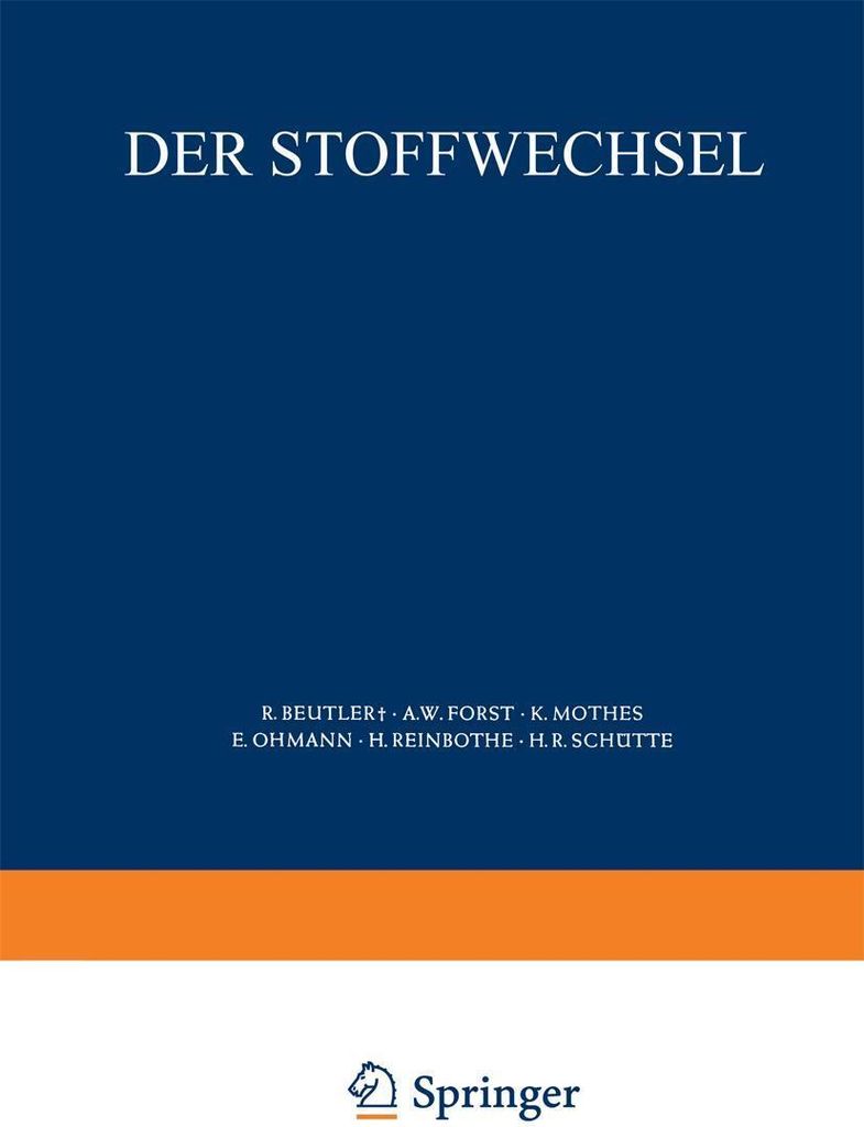Der Stoffwechsel