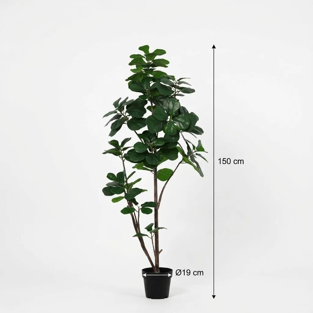 Ficus Lyrata artificiel 150 cm - La solution sans entretien pour déco