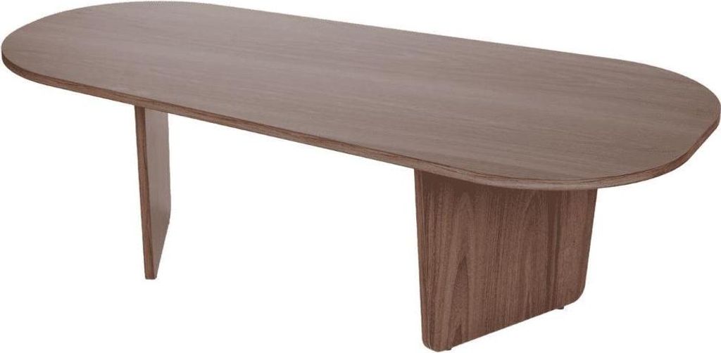 Stolik kawowy z zaokrąglonym blatem, długość 130 cm - Zdjęcie produktu 