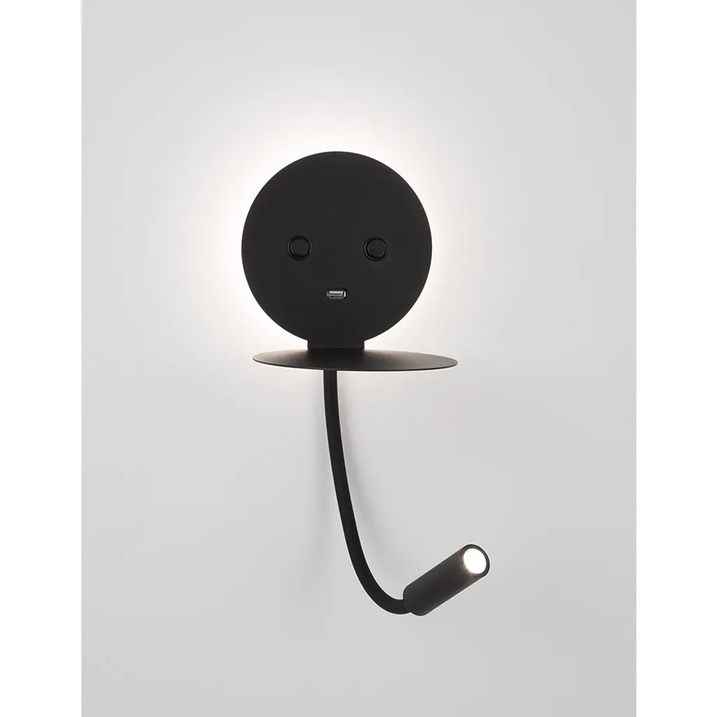 Lampe Murale LED Eclip avec Prise USB et Éclairage Douceur pour Lecture - 6