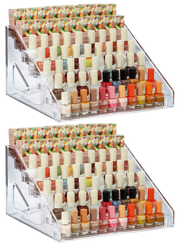 Organiseur de Maquillage Transparent 7 Étages pour Lunettes et Cosmétiques