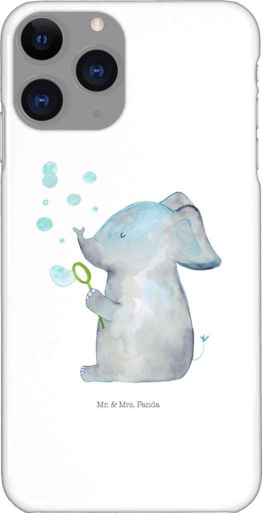 Mr. & Mrs. Panda Iphone 11 Pro Handyhülle Elefant Seifenblasen - Weiß - Geschenk, Liebesspruch, Handy Case, Liebe, Lustige Sprüche, Heimat, Prem...